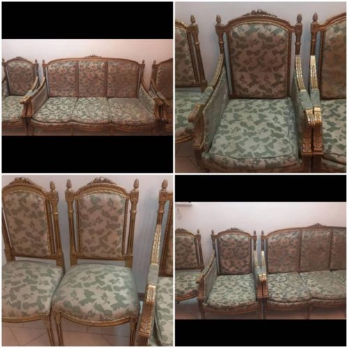 میز و صندلی ناهارخوری و یک دست مزل سلطنتی