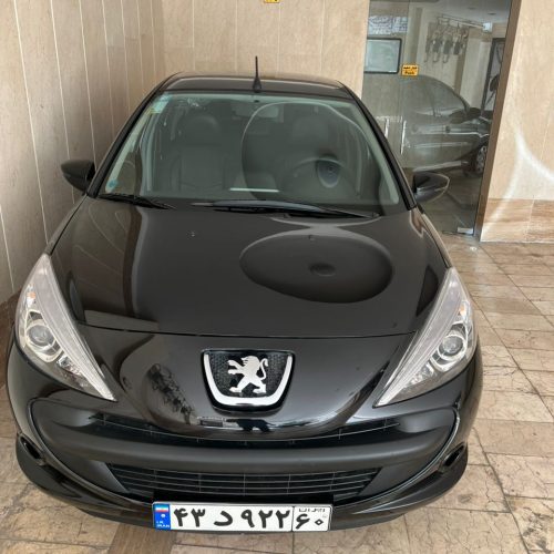 پژو 207 مشکی tu3 تولید 1402 بدون خط وخش بیمه 8ماه