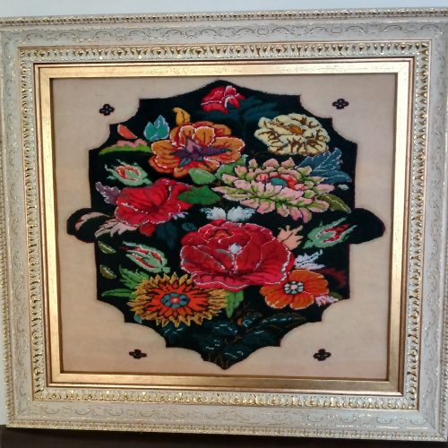 تابلو فرش برجسته دست بافت ابریشم