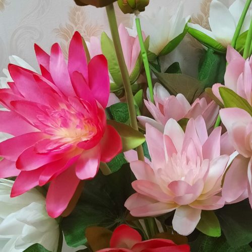 گل مصنوعی مرداب با گلدان بزرگ شاخه بلند جنس عالی قیمت عالی