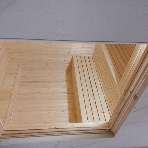 اجرای چوب سونای خشک