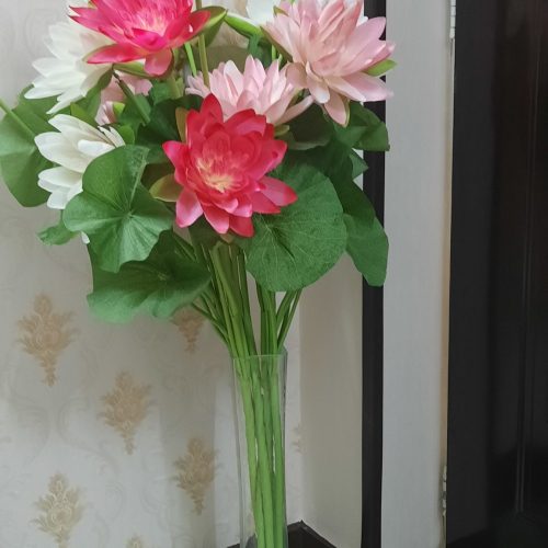 گل مصنوعی مرداب با گلدان بزرگ شاخه بلند جنس عالی قیمت عالی