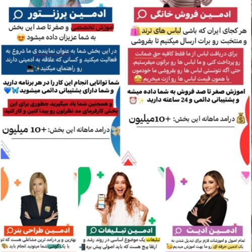 ظرفیت درحال تکمیل فقط6نفر دیگه برای آدمین( در سه بخش مختلف)