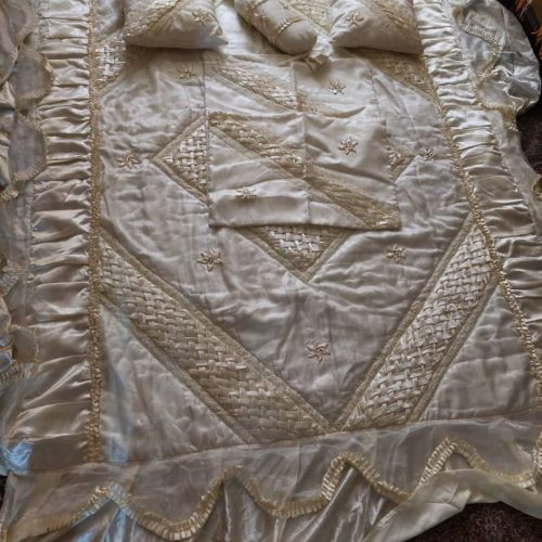 روتختی ساتن سالم همراه رو بالشی و کوسن