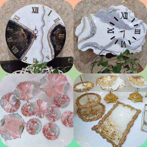 سرویس و ساعت دست‌ساز زیبا