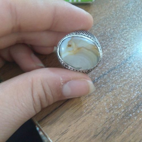 انگشتر عقیق مشهدی کمیاب و انگشتر عقیق سلیمانی کمیاب