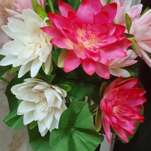 گل مصنوعی مرداب با گلدان بزرگ شاخه بلند جنس عالی قیمت عالی