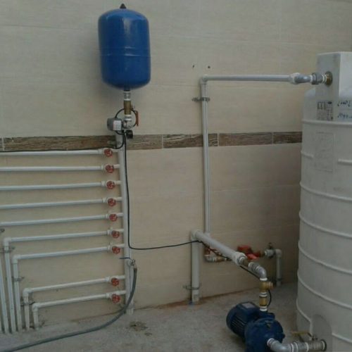 لوله کشی آب و فاضلاب موتورخانه