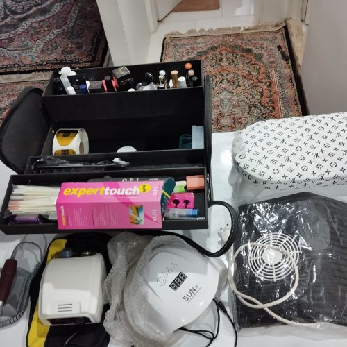 ابزار کاشت ناخن کامل در حد نو