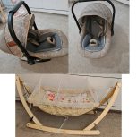 ننوگهواره وکریرکودک استفاده نشده نو نو،مشتری واقعی پی وی