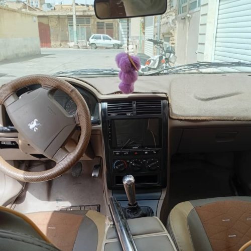 پژو 405نقره ای دوگانه دستی