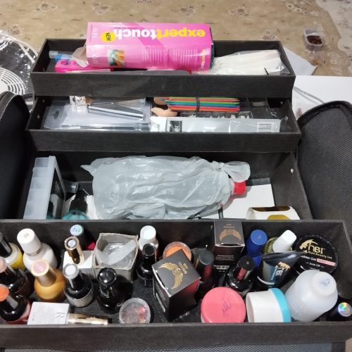 ابزار کاشت ناخن کامل در حد نو