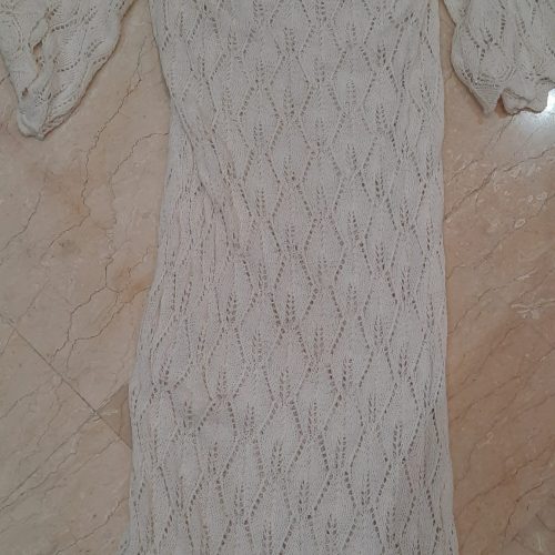 ست تاپ و شلوار مکرومه ترک 36 38 40 کشی سفید