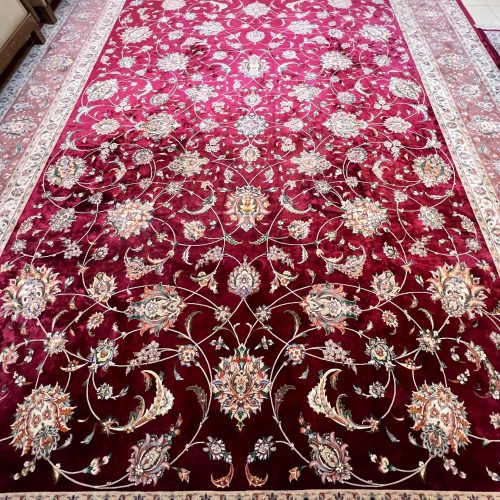 فرش ابریشم طدح