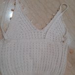 ست تاپ و شلوار مکرومه ترک 36 38 40 کشی سفید