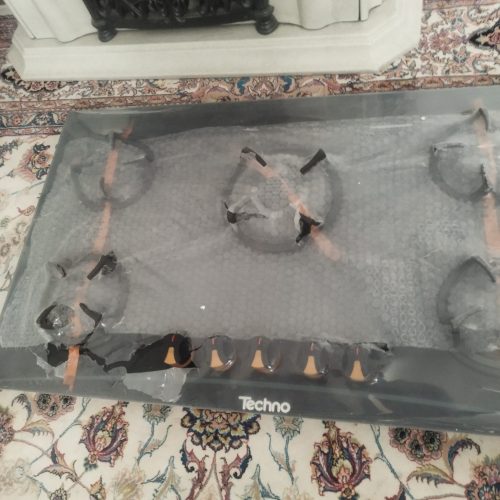 گاز رومیزی شیشه ای 5شعله