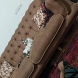 مبل 8 نفره چستر جنس مخمل چرم