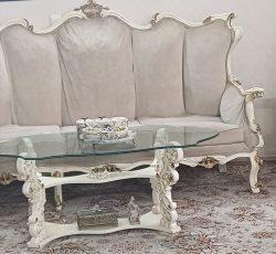 مبل 7 نفره چوب راش درحد نو