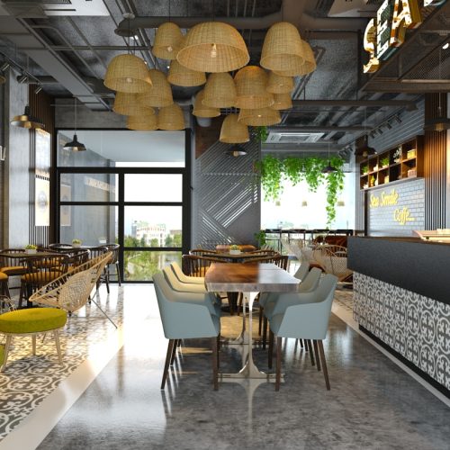 طراحی دکوراسیون داخلی، سه بعدی مغازه نما ویلا 3D