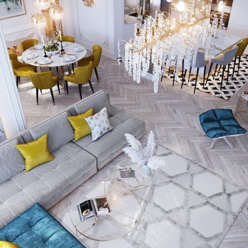 طراحی دکوراسیون داخلی، سه بعدی مغازه نما ویلا 3D