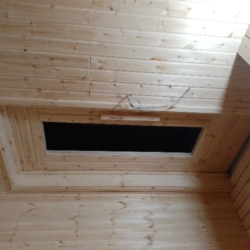 اجرای چوب سونای خشک