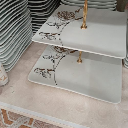 ظرف چینی گل برجسته