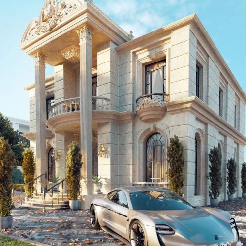 طراحی دکوراسیون داخلی، سه بعدی مغازه نما ویلا 3D