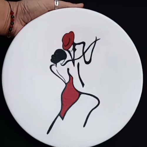 نقاشی دیوارکوب سفالی