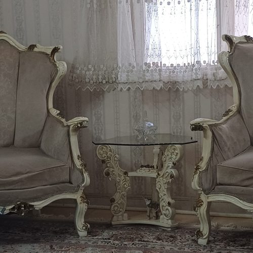 مبل 7 نفره چوب راش درحد نو