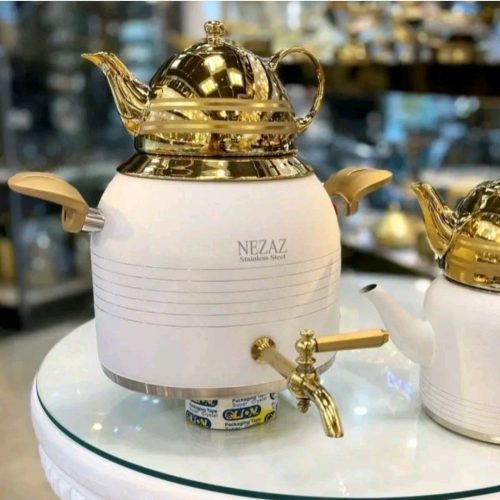 کتری قوری لعابی و استیل قیمت تولیدی