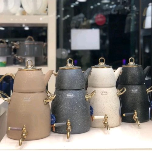 کتری قوری لعابی و استیل قیمت تولیدی