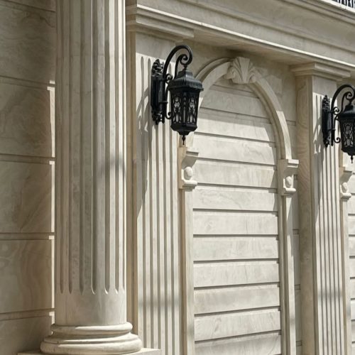 طراحی و اجرا انواع نماهای ساختمان رومی وطرح دار