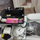 ابزار کاشت ناخن کامل در حد نو