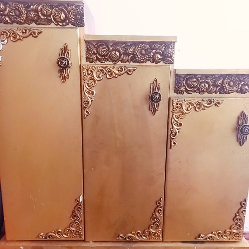 بوفه وساعت ایستاده طرح برنز