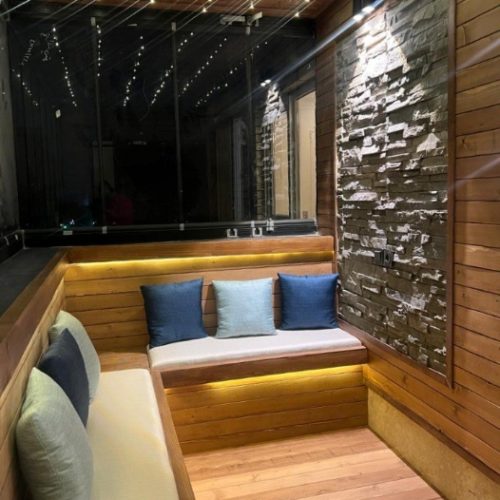 اجرای چوب سونای خشک