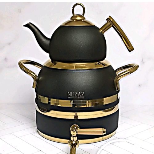 کتری قوری لعابی و استیل قیمت تولیدی