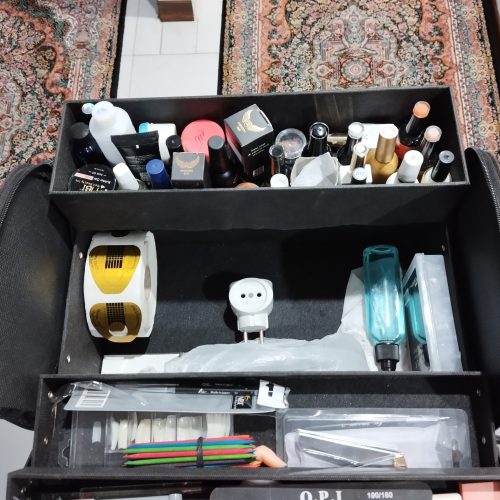 ابزار کاشت ناخن کامل در حد نو