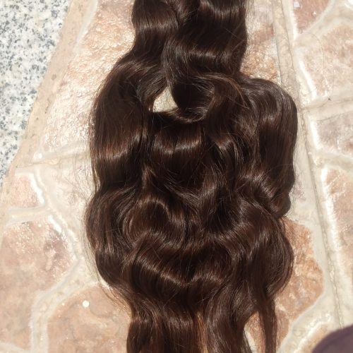 فروش موی طبیعی خرمایی پرحجم