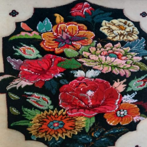 تابلو فرش برجسته دست بافت ابریشم