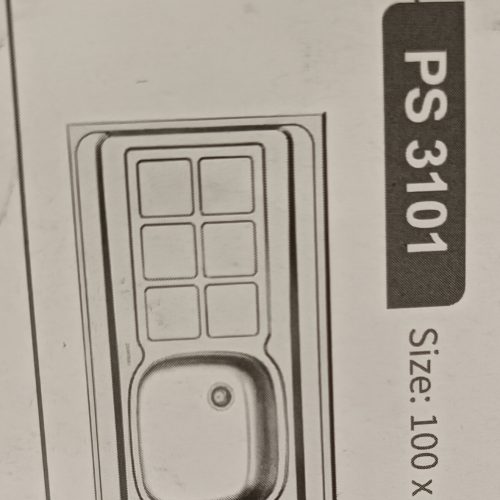 سینک روکار 100×50 تک لگن