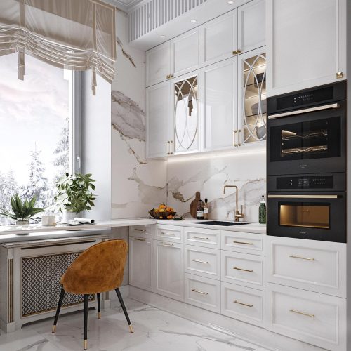 طراحی دکوراسیون داخلی، سه بعدی مغازه نما ویلا 3D