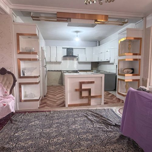 فروش کابینت هایگلاس سفید طلایی