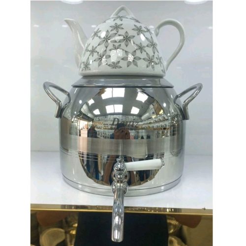 کتری قوری لعابی و استیل قیمت تولیدی