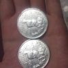 فروش انواع سکه های نقره قاجاری چکشی فروش یکجا گرمی