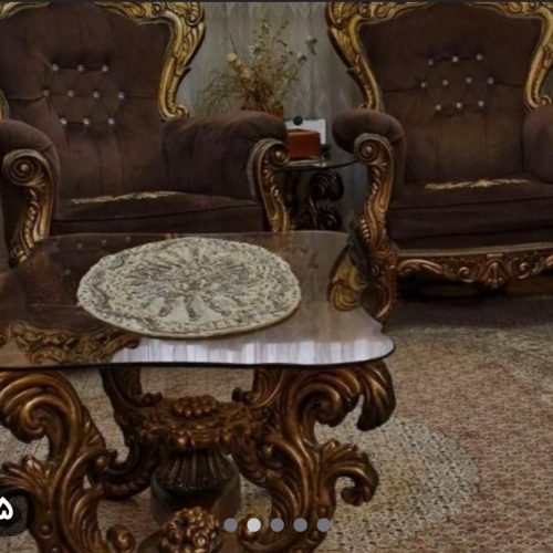 مبل سلطنتی 9 نفره به همراه میز عسلی