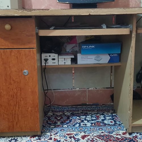 میز کامپیوتر طرح چوب