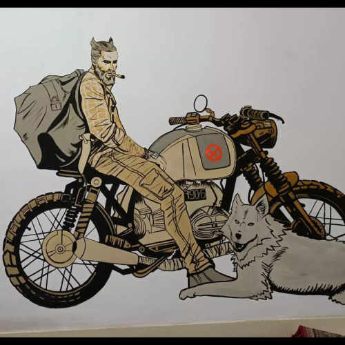 دیوار نویسی طراحی نقاشی