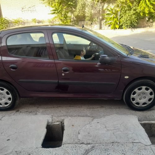 فروش 206 مدل 94 رنگ گیلاسی