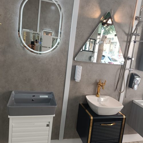 روشویی کابینتی و اینه باکس