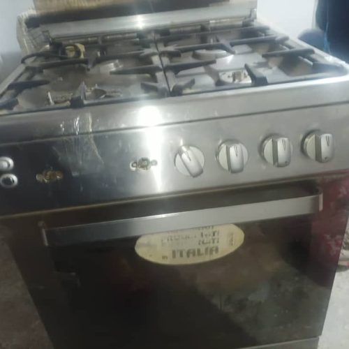 ست سنتی تخت و گاز فردار 4شعله جوجه گردون تمام استیل